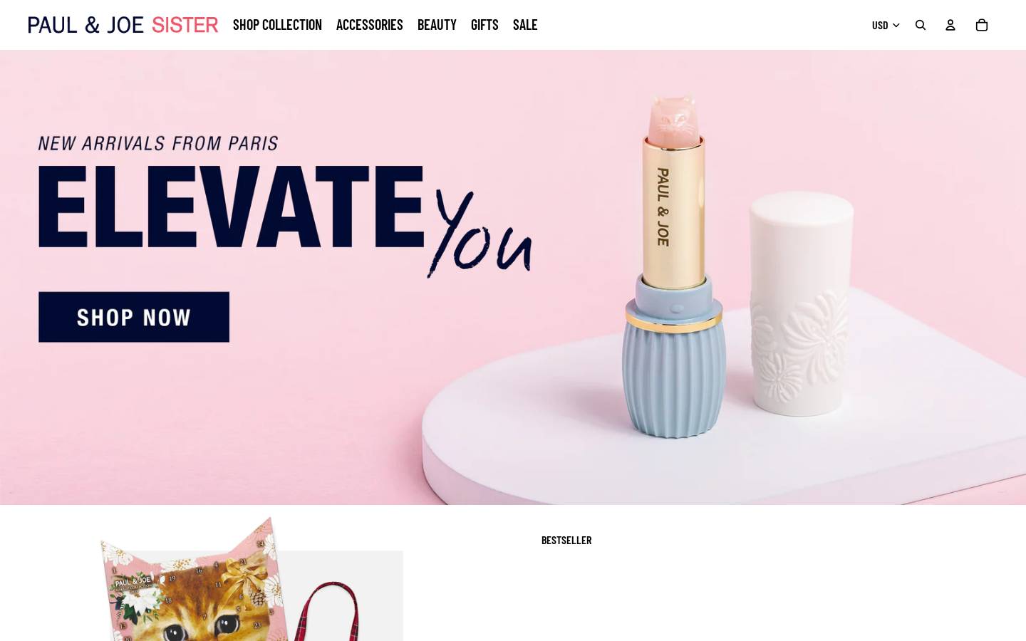 Paul & Joe homepage screenshot