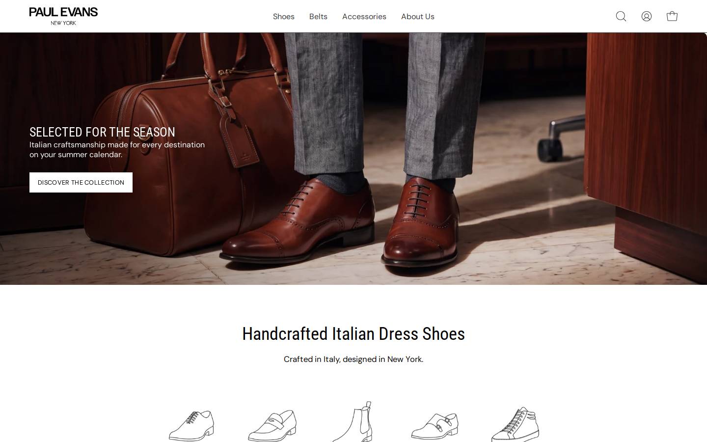 Paul Evans homepage screenshot