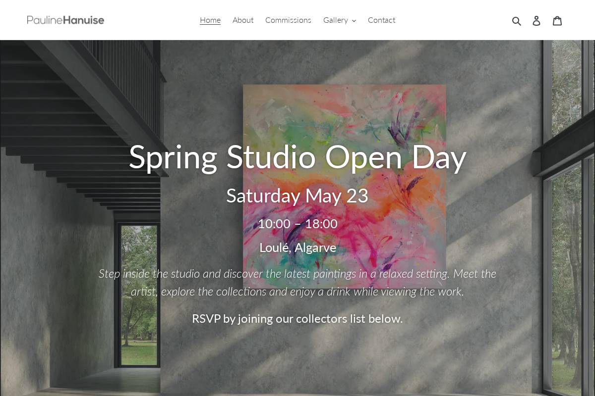 paulinehart.com homepage screenshot