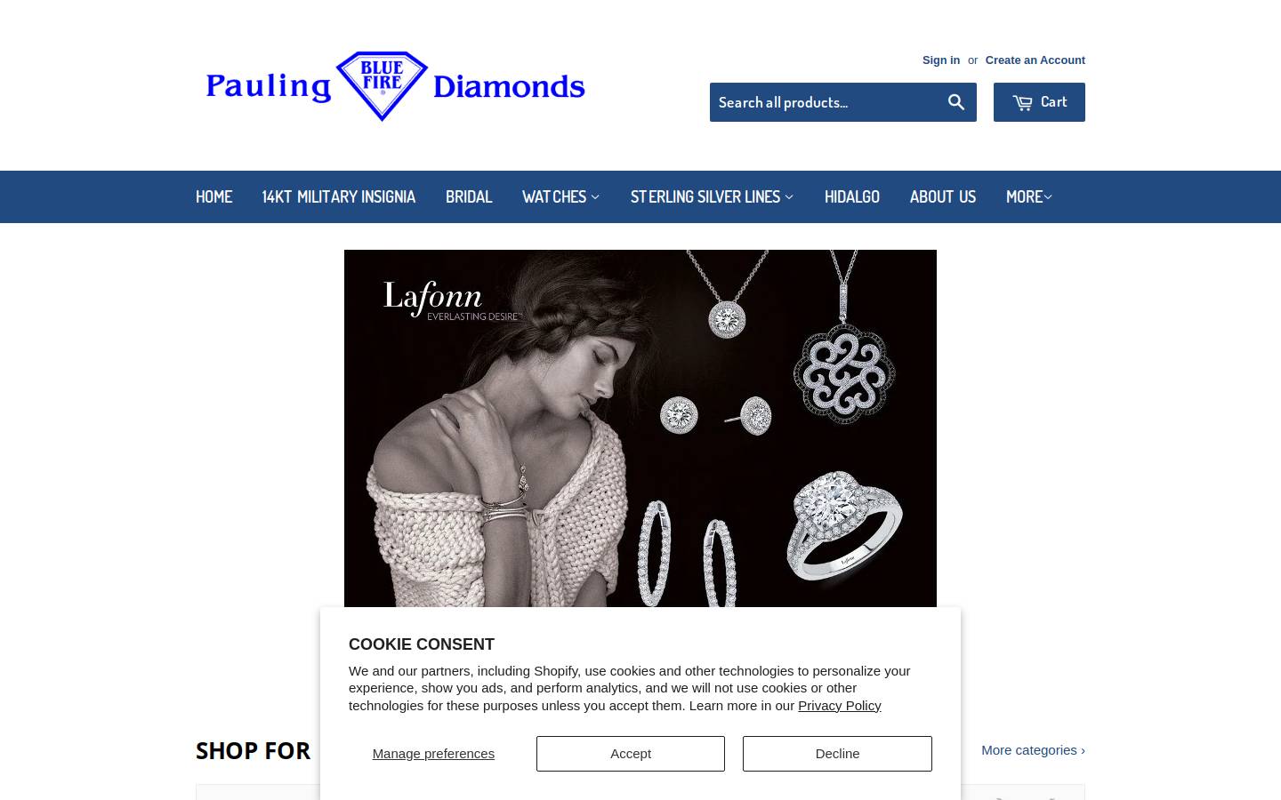 pauling.com homepage screenshot