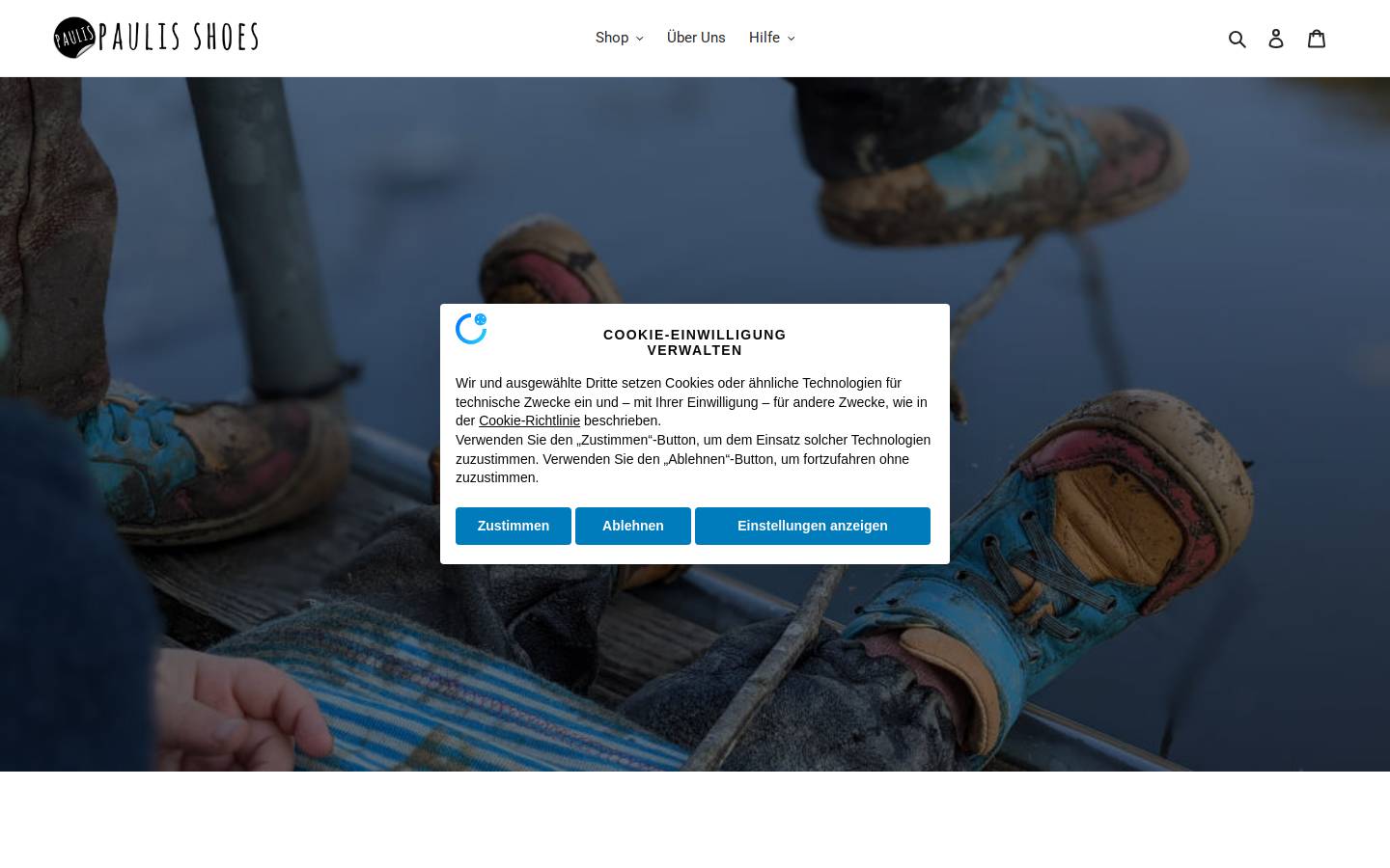 paulis.shoes homepage screenshot