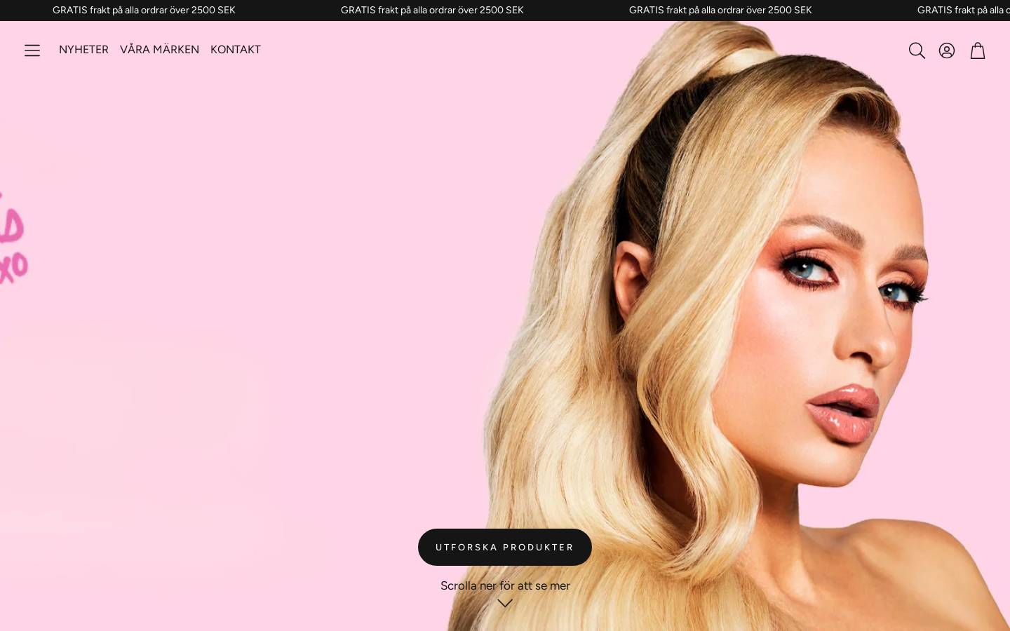 John Paul Mitchell Systems homepage screenshot