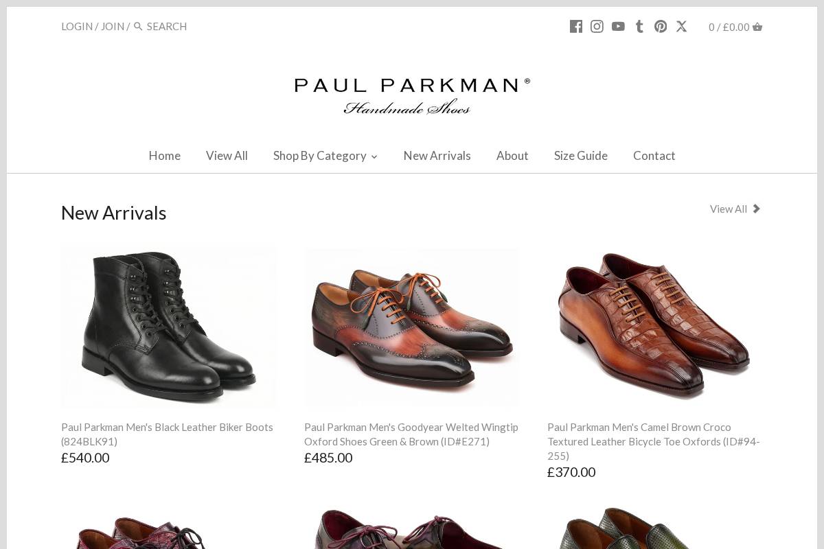 paulparkman.co.uk homepage screenshot