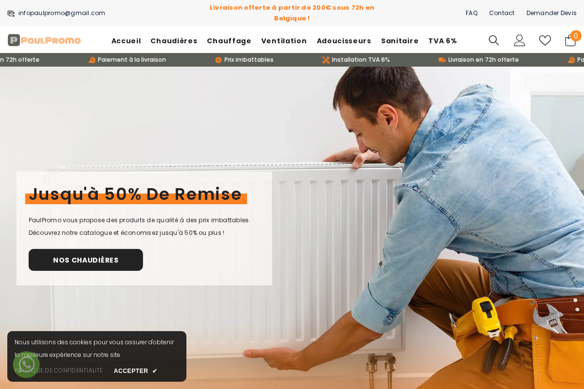 Paulpromo homepage screenshot