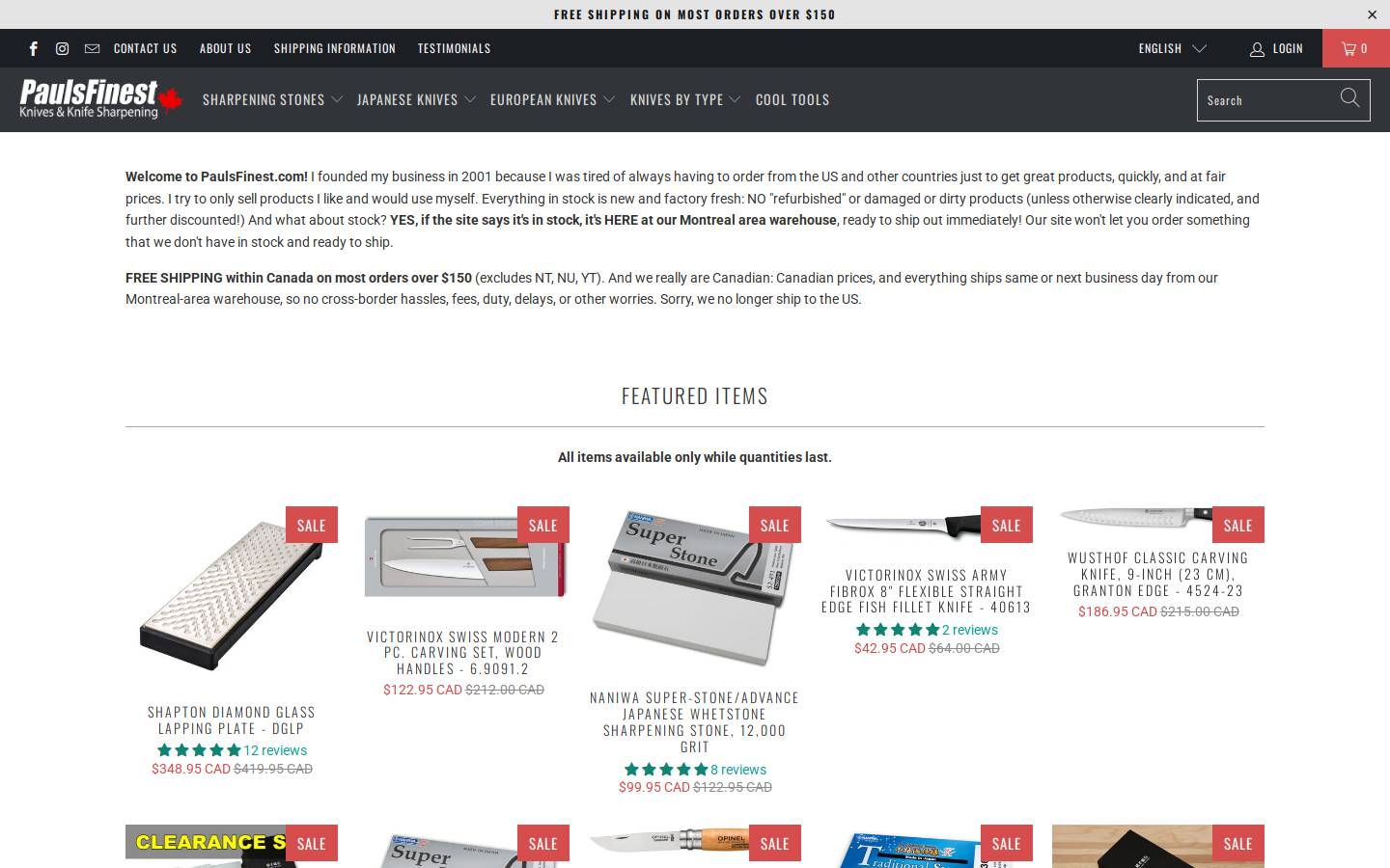 paulsfinest.com homepage screenshot