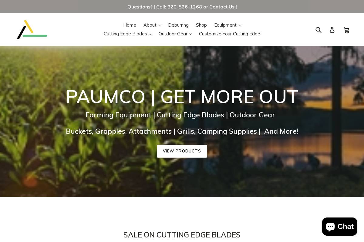 paumco.com homepage screenshot