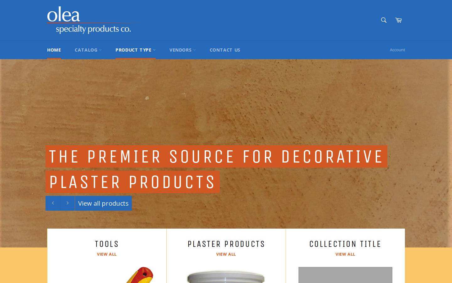 pavantrowels.com homepage screenshot