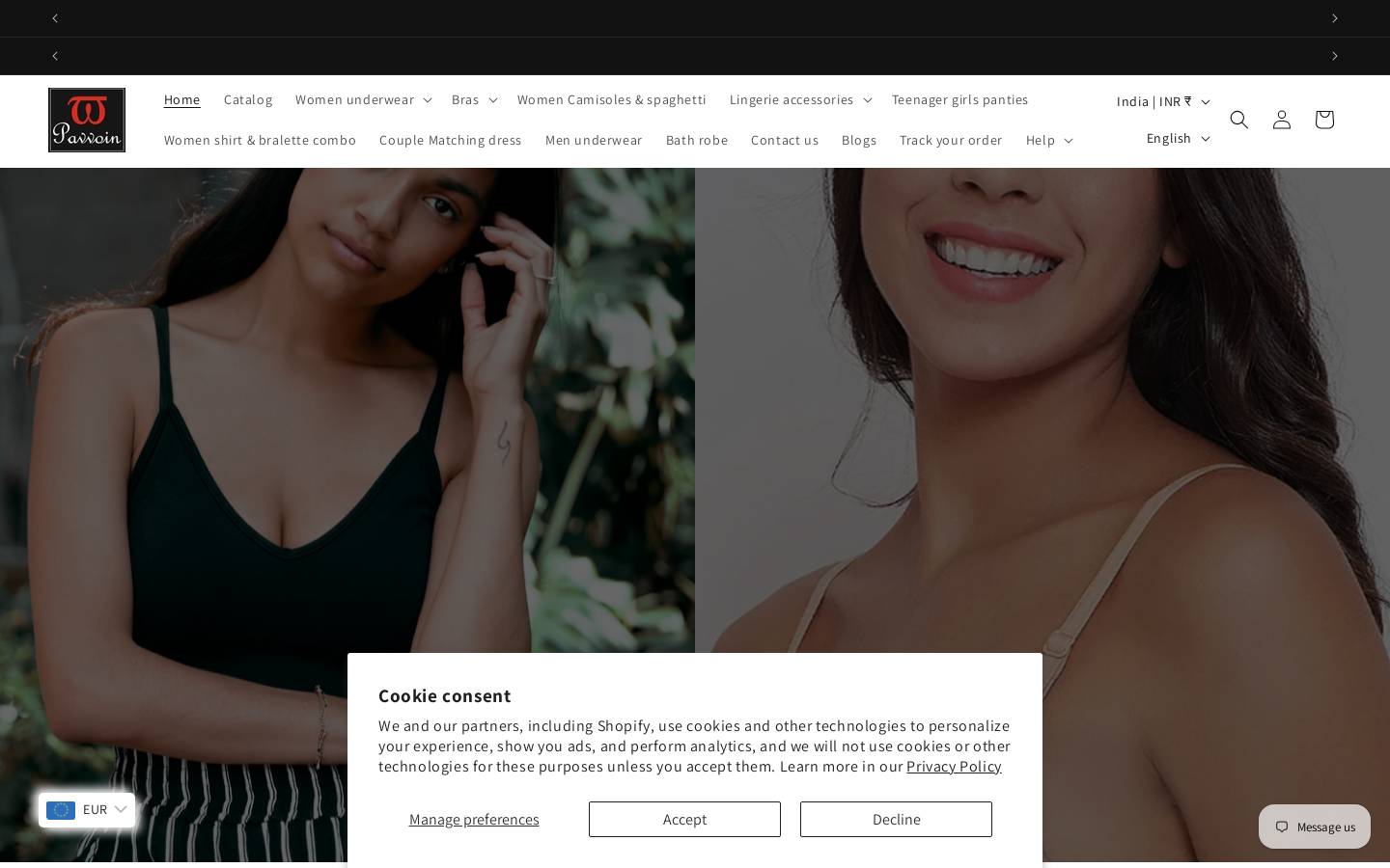 pavvoin.com homepage screenshot