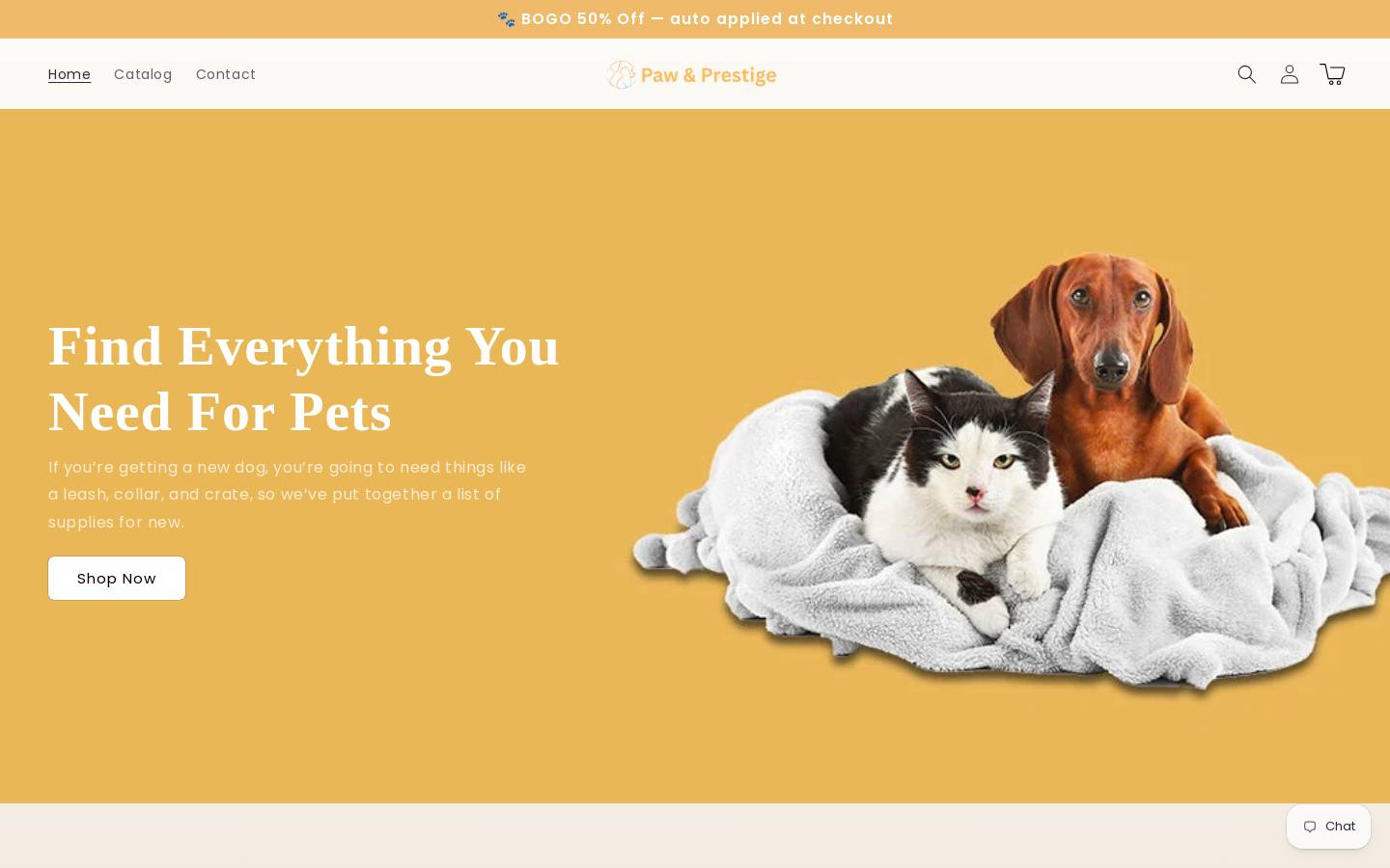 pawandprestige.com homepage screenshot