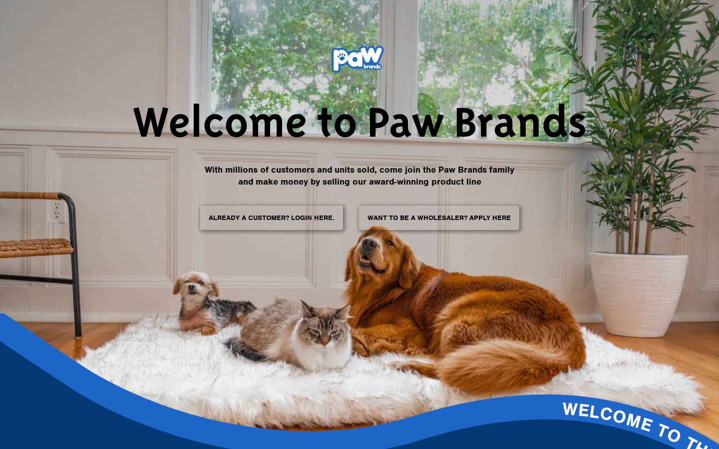 pawbrands.com homepage screenshot