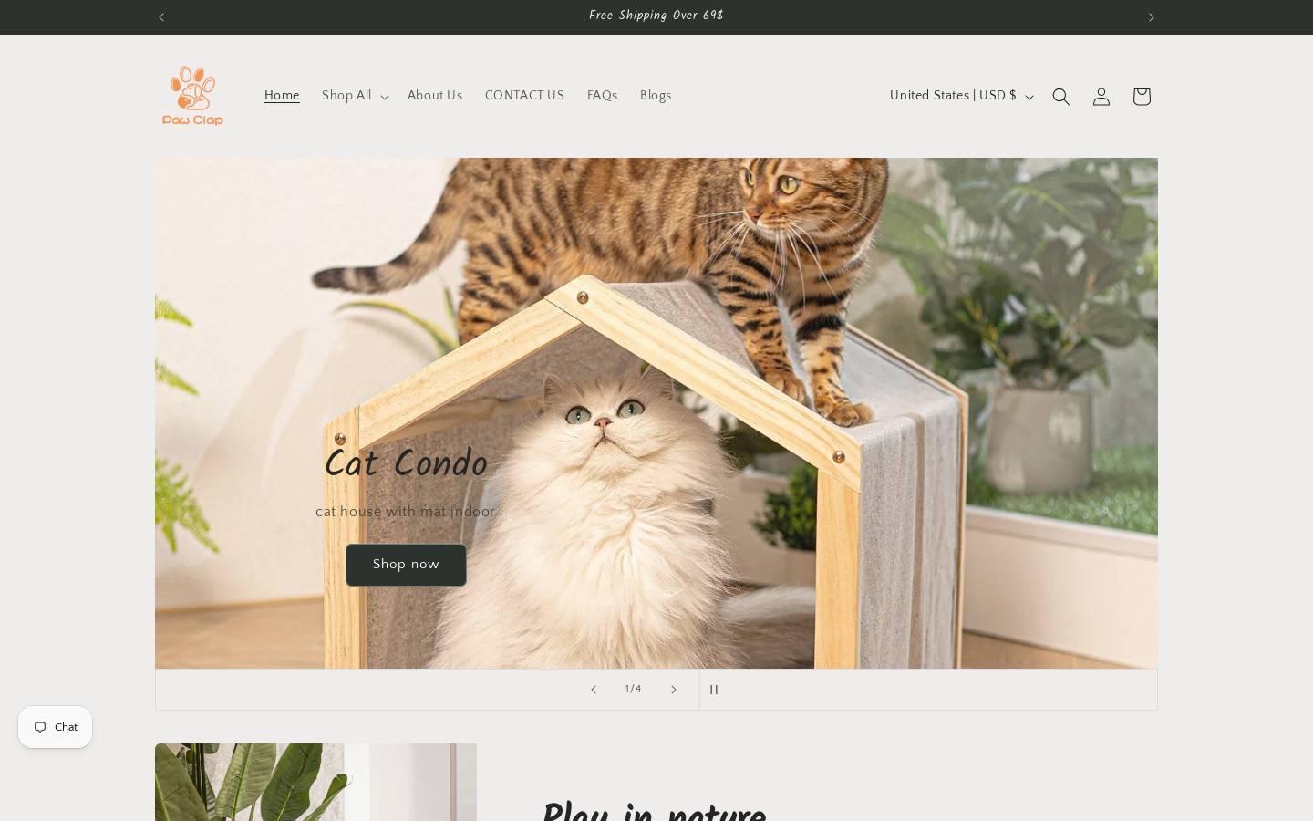 pawclap.com homepage screenshot
