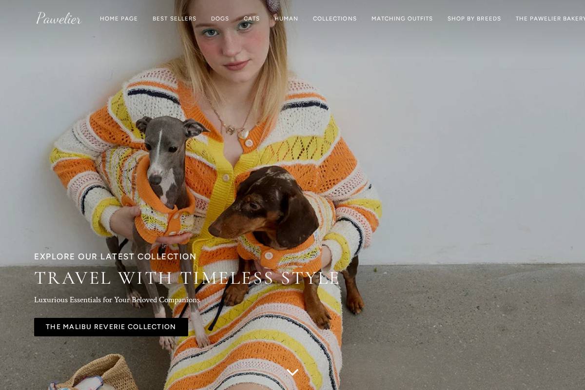 Pawelier homepage screenshot
