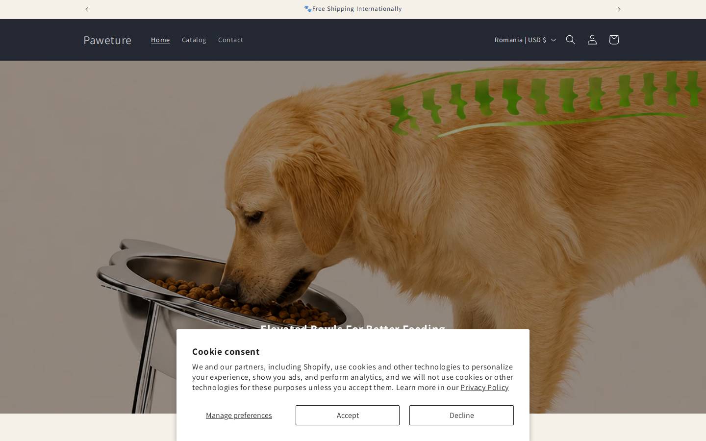 paweture.com homepage screenshot