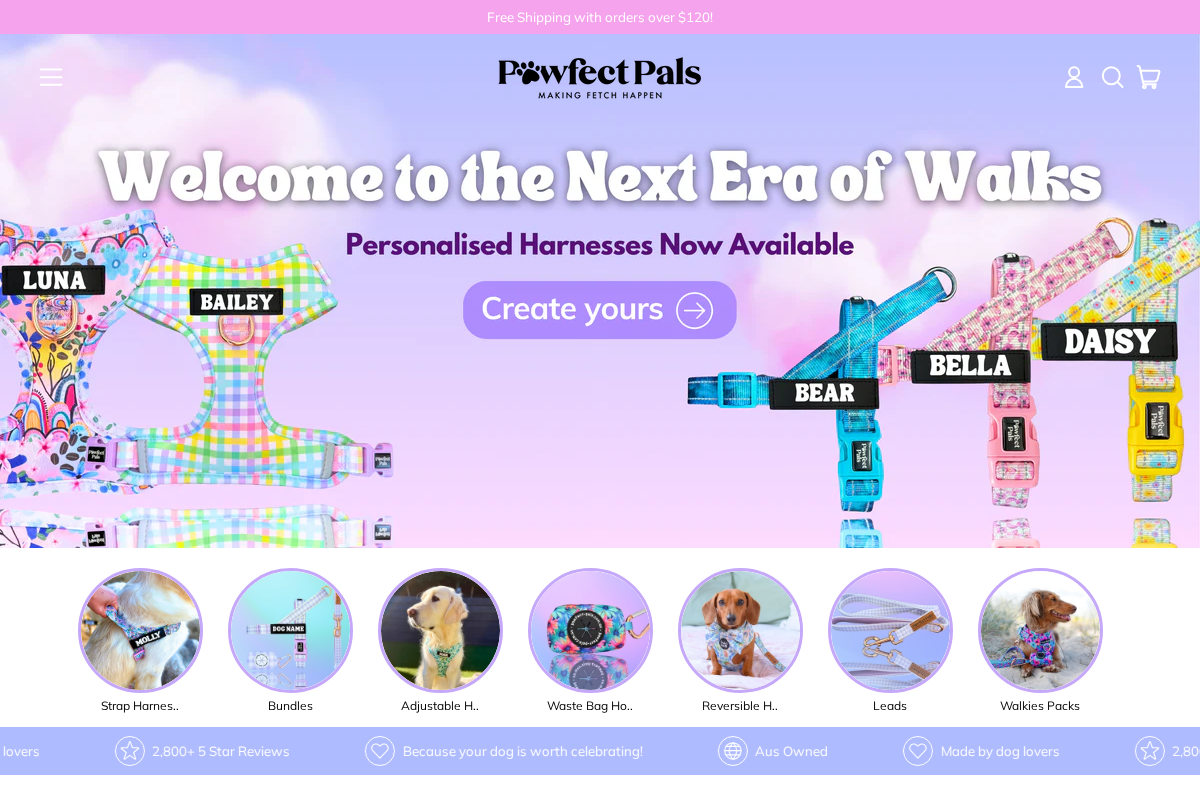 pawfect-pals.com.au homepage screenshot