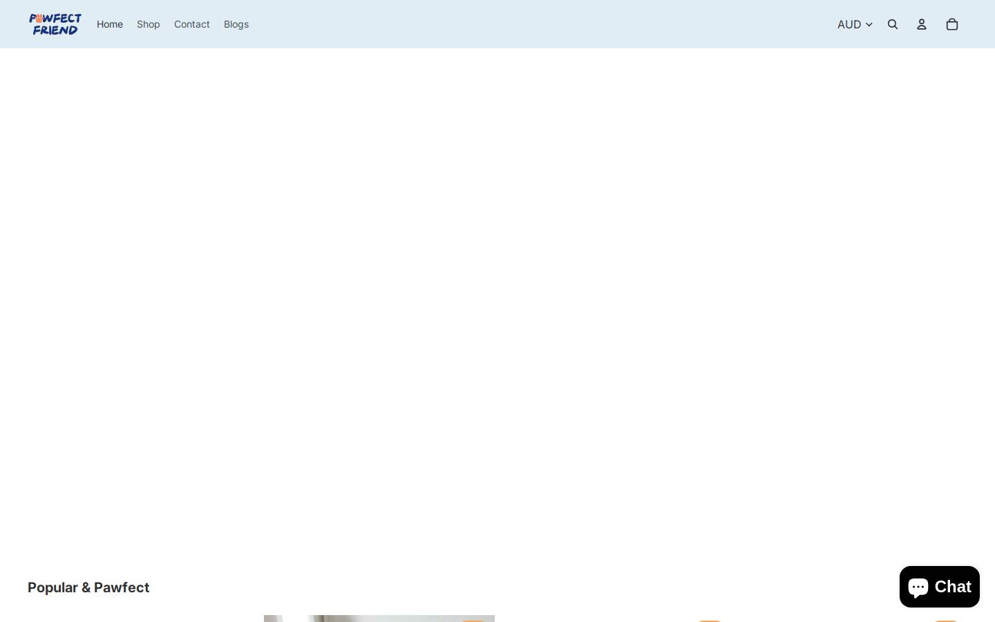 pawfectfriend.com homepage screenshot