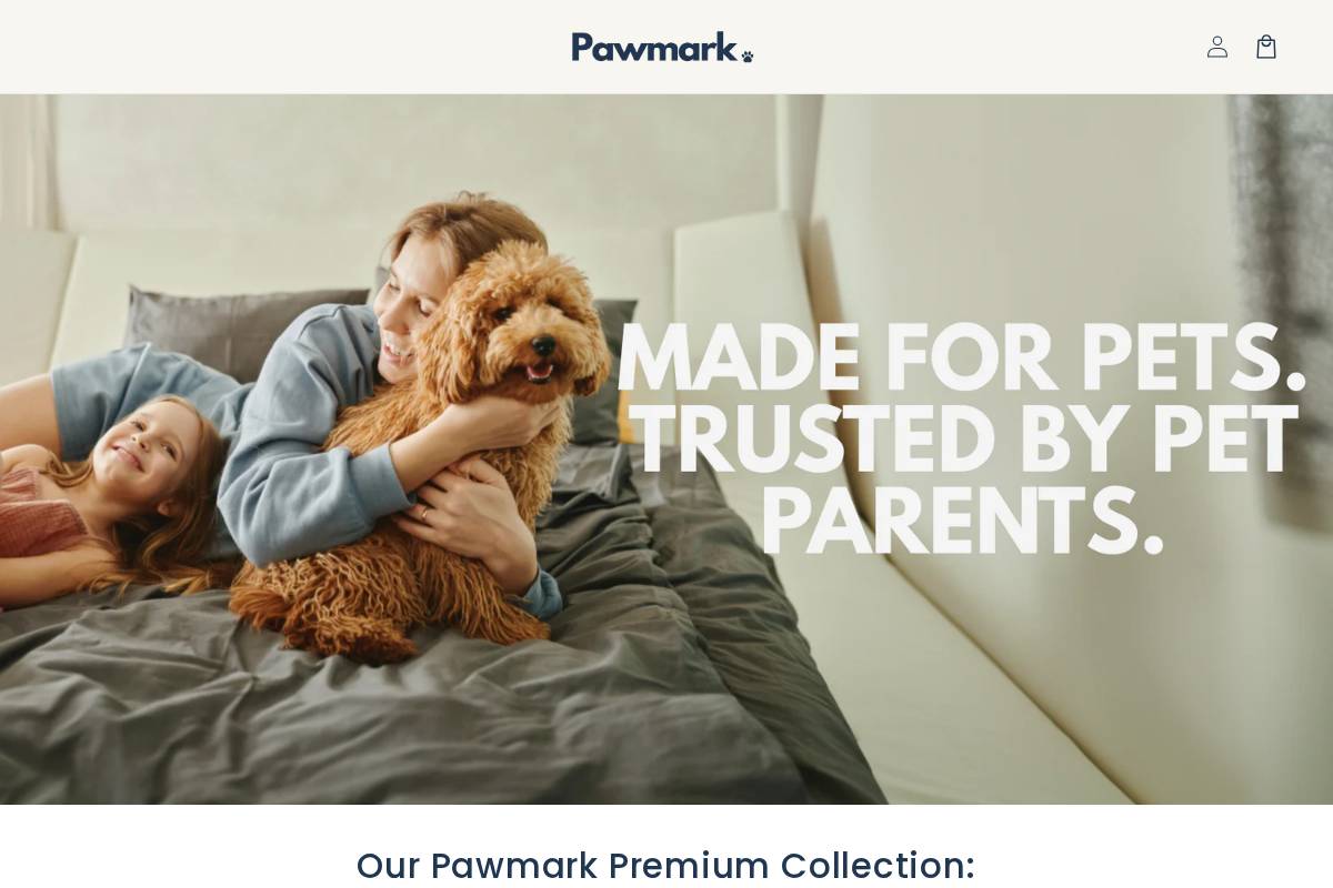 pawmark.com.au homepage screenshot
