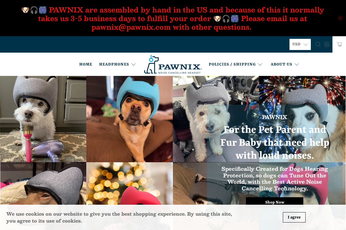 PAWNIX homepage screenshot