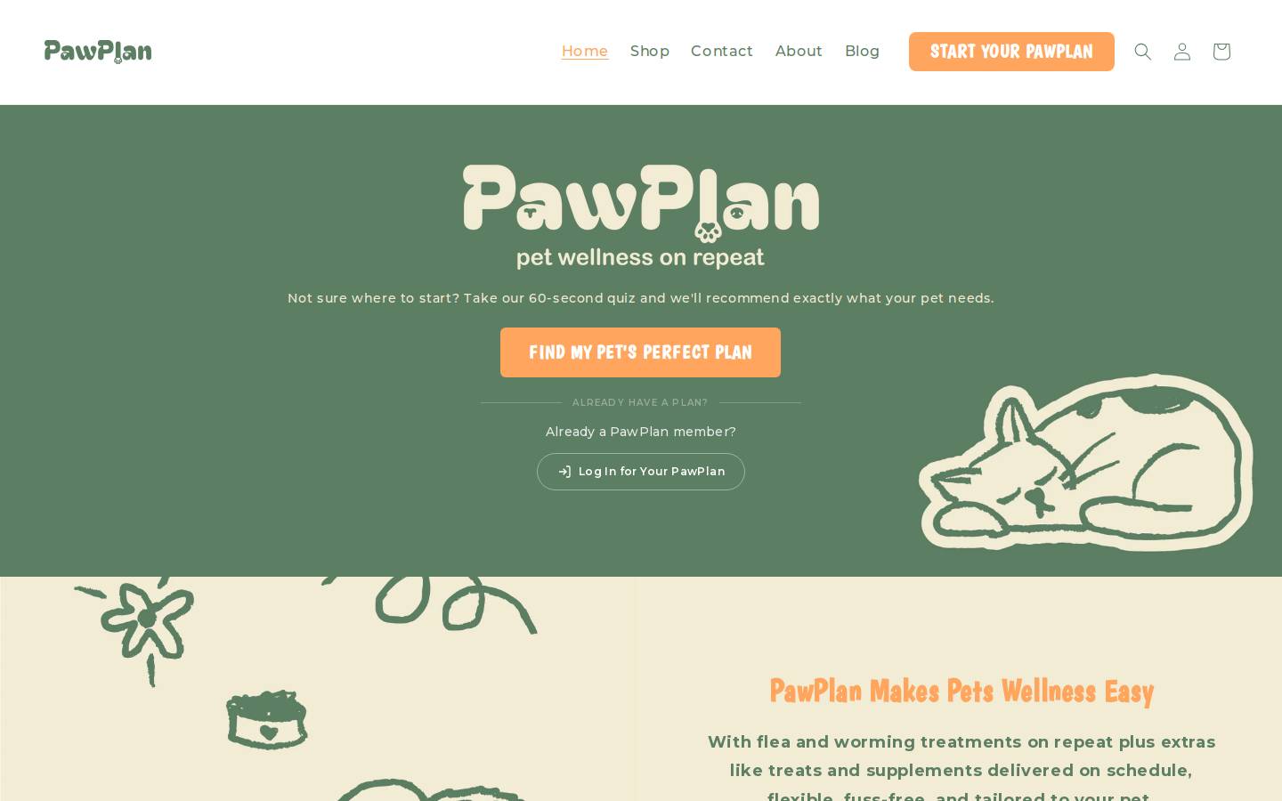 pawplan.net.au homepage screenshot