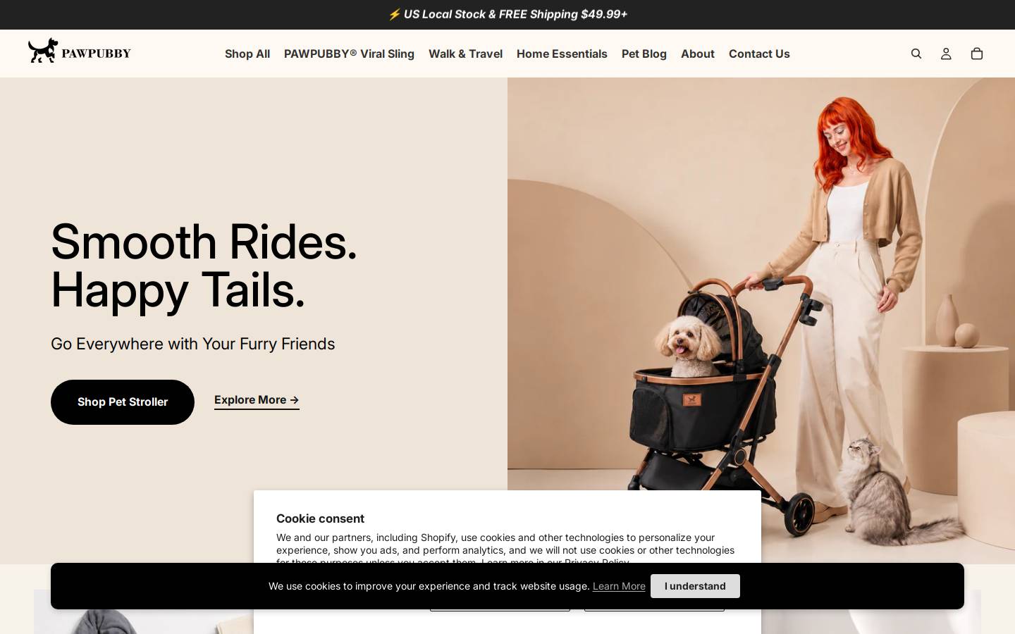 PAWPUBBY homepage screenshot