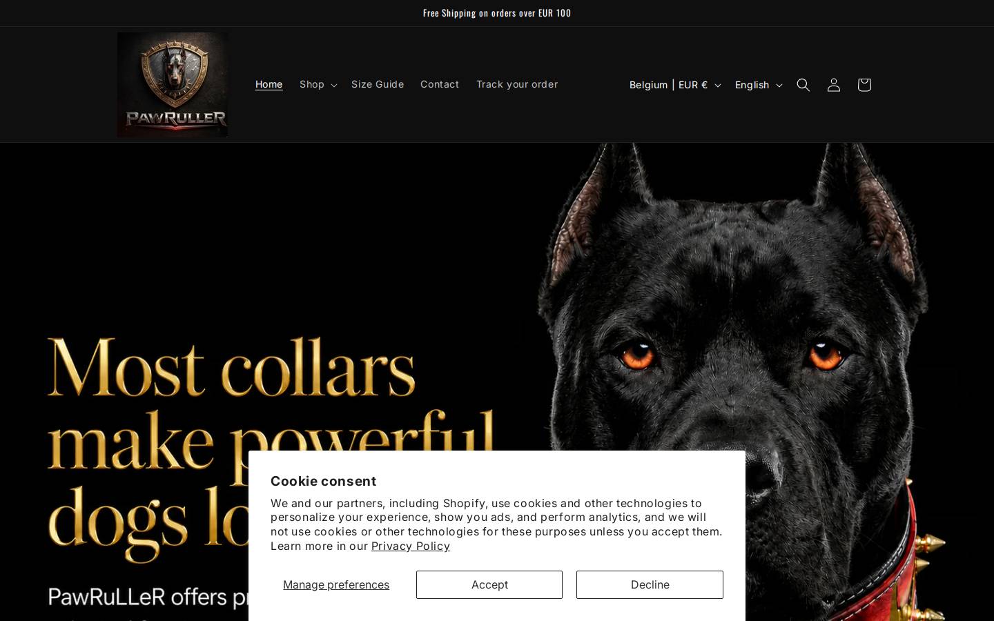 pawruller.com homepage screenshot