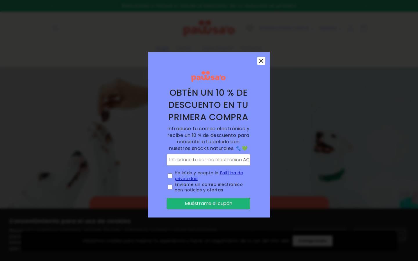 pawsao.com homepage screenshot