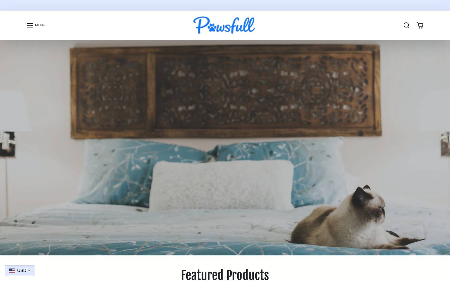 pawsfull.com homepage screenshot