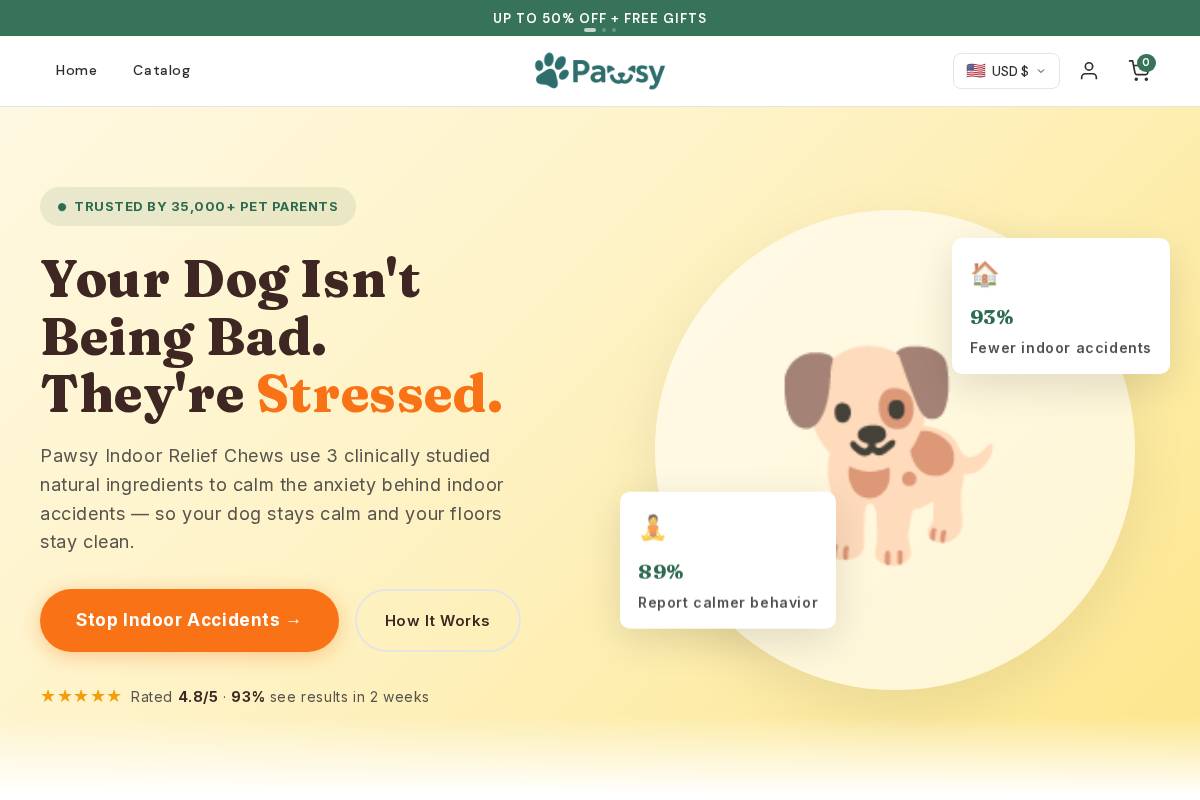 pawsylabs.com homepage screenshot