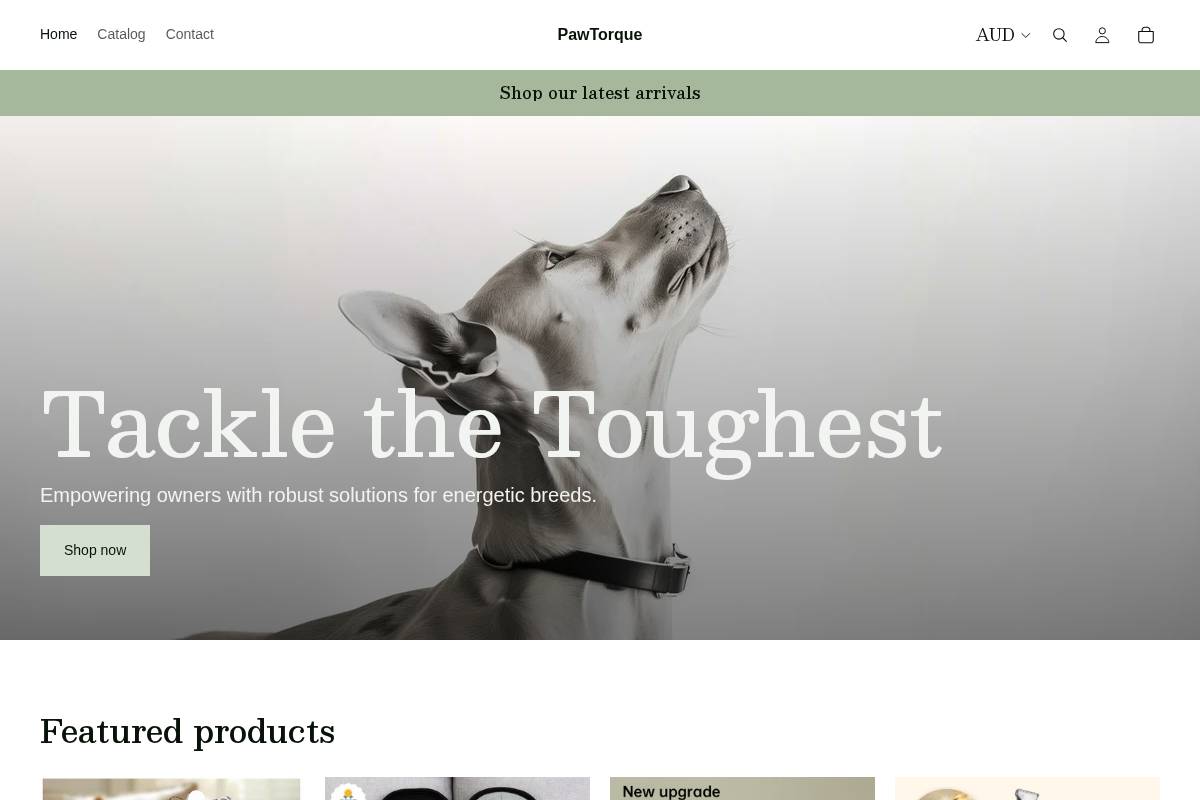 pawtorque.com homepage screenshot
