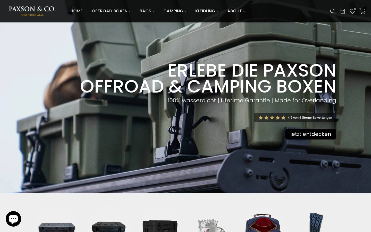 paxson.eu homepage screenshot