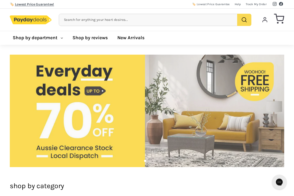 Payday Deals homepage screenshot