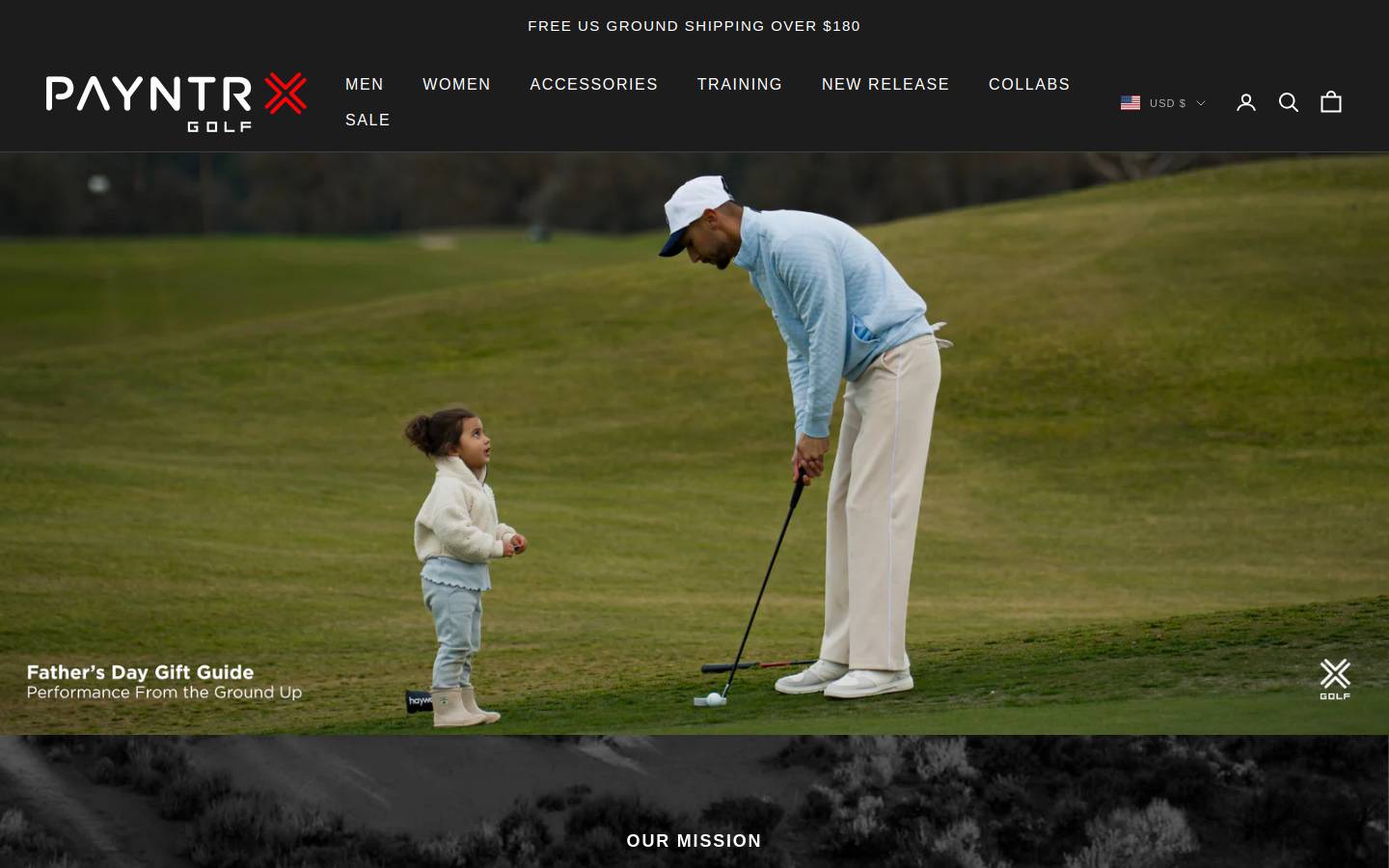 payntrgolf.com homepage screenshot