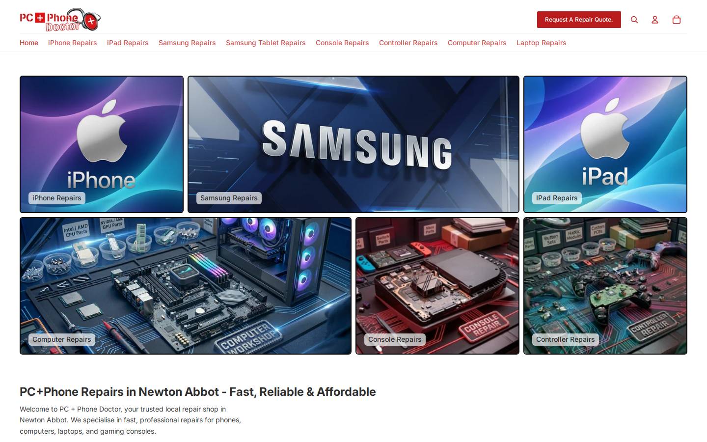 pc-phone-doctor.com homepage screenshot