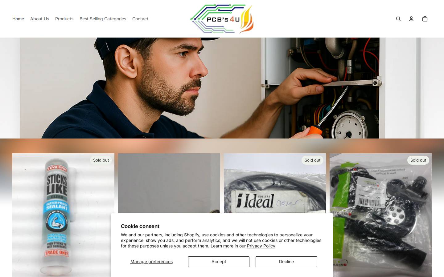 pcbs4u.org homepage screenshot