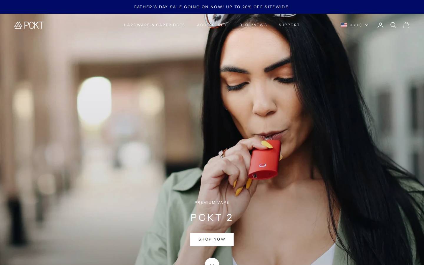 pcktbrand.com homepage screenshot