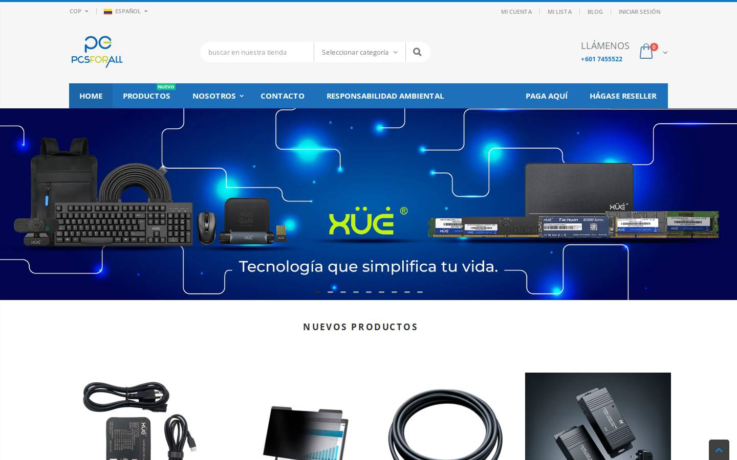 pcsforall.co homepage screenshot