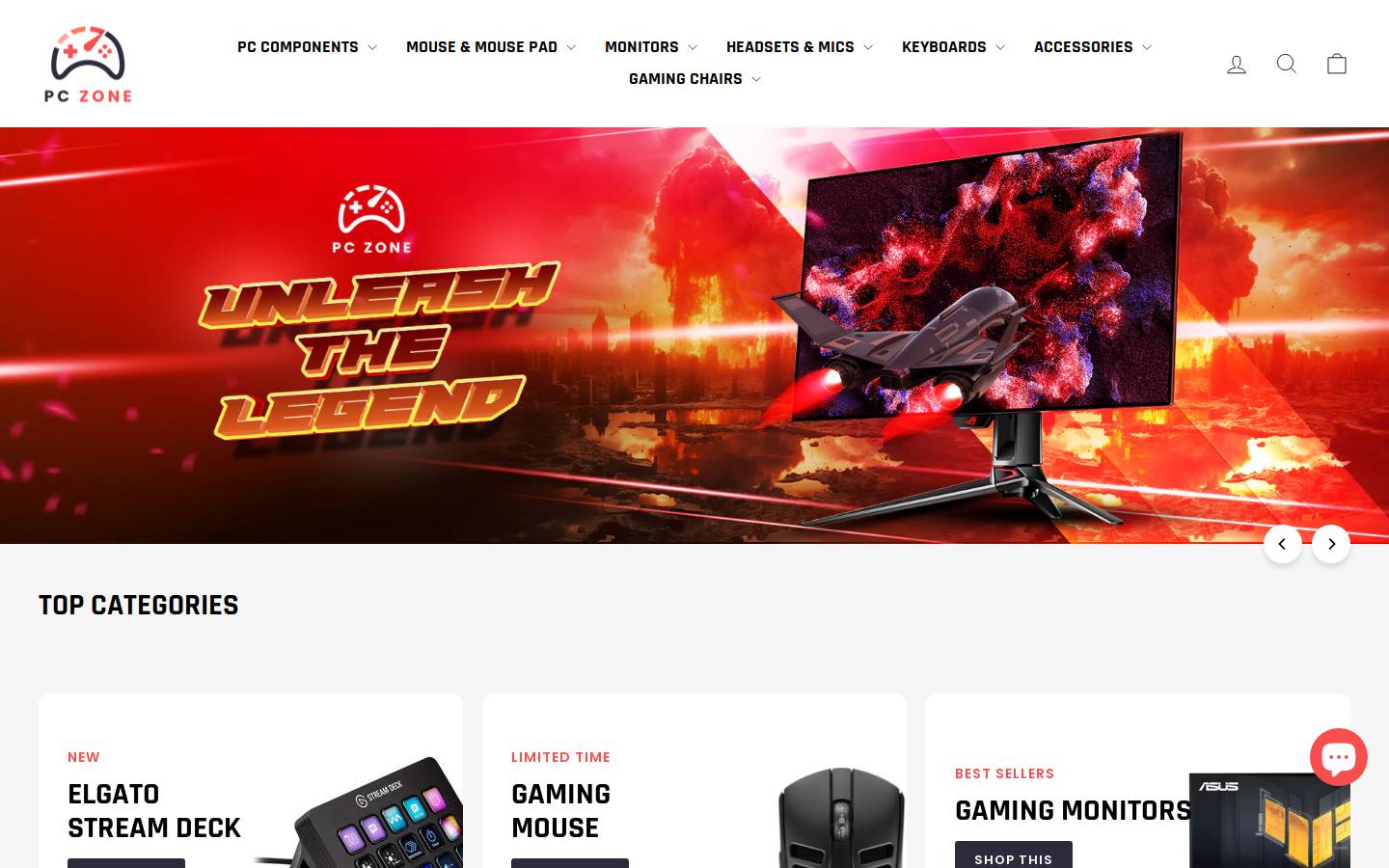 pczonekw.com homepage screenshot