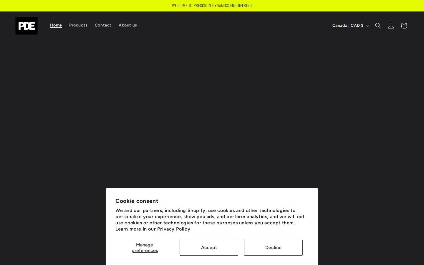 pdengineering.co homepage screenshot