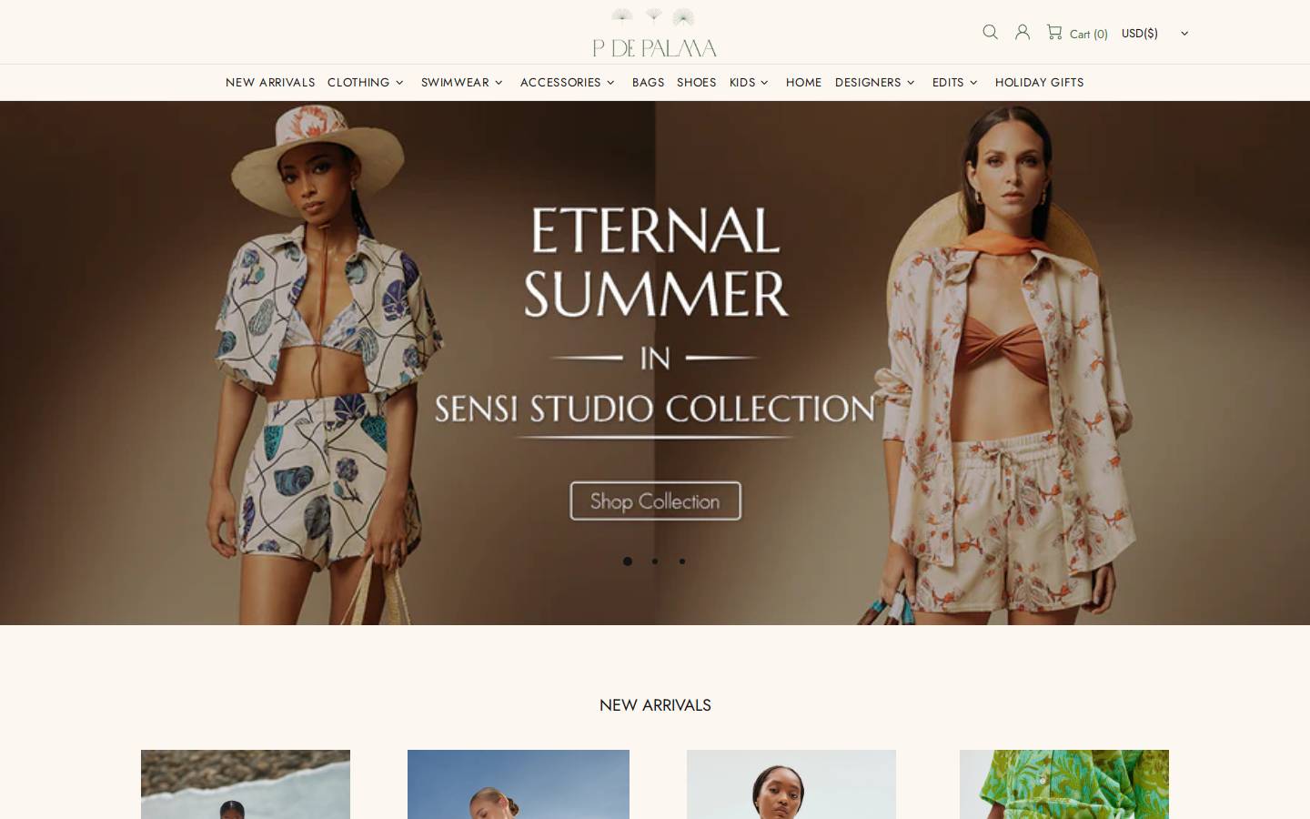 pdepalmastore.com homepage screenshot