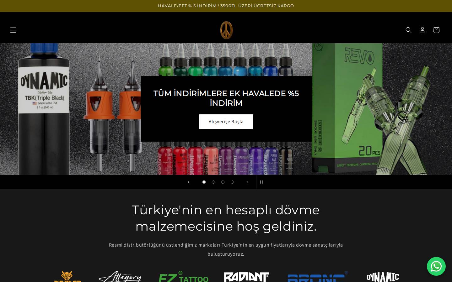 peace.supplies homepage screenshot