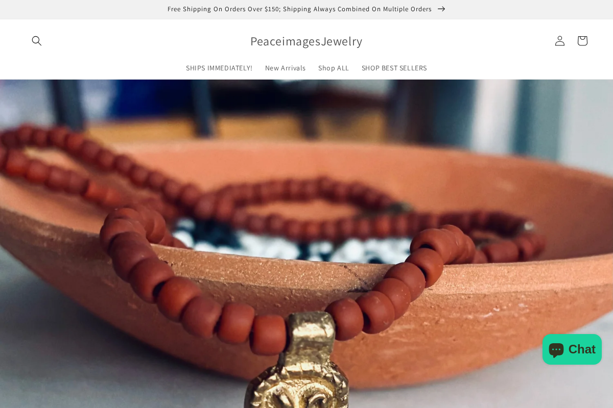 PeaceimagesJewelry homepage screenshot