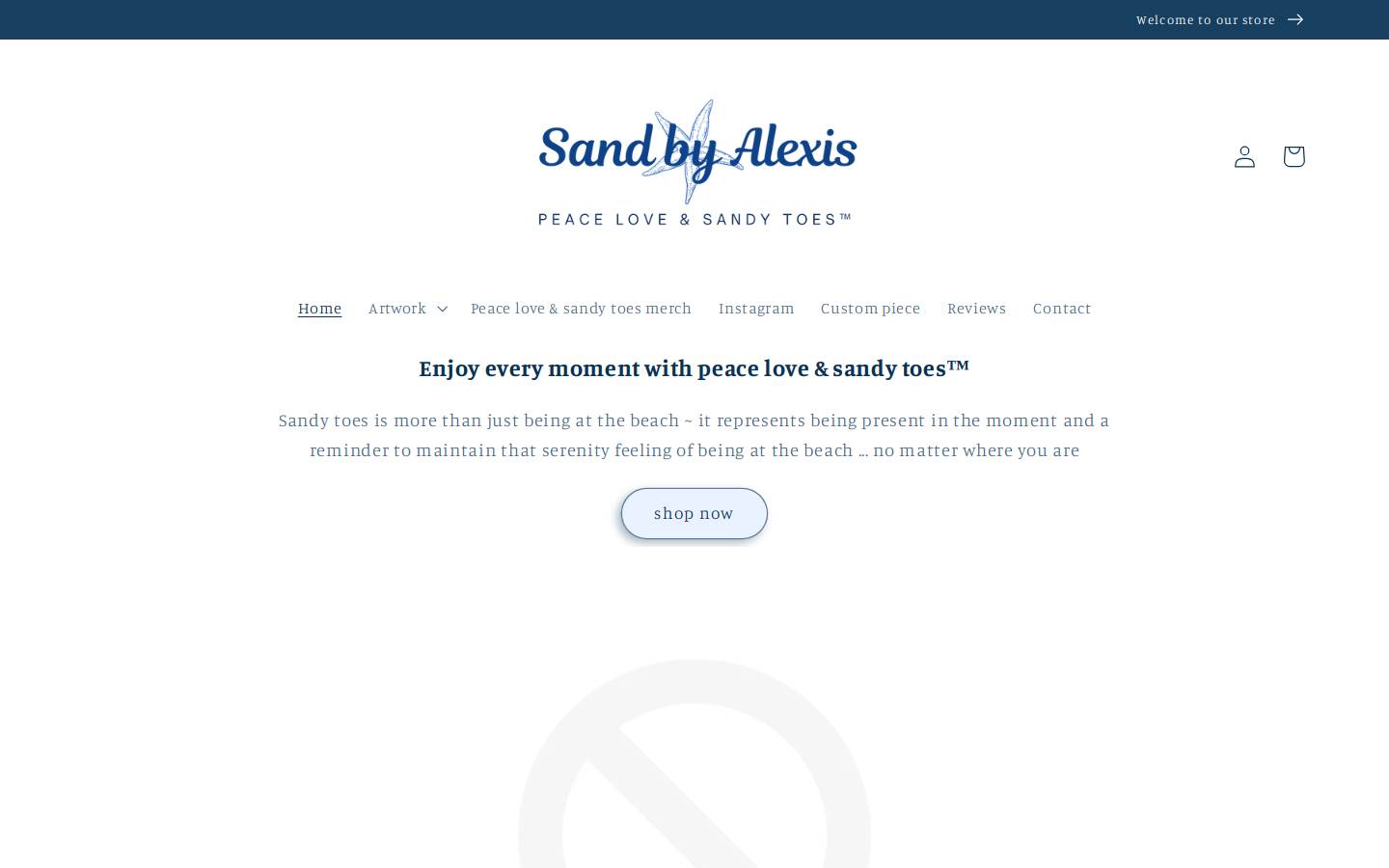 peaceloveandsandytoes.com homepage screenshot