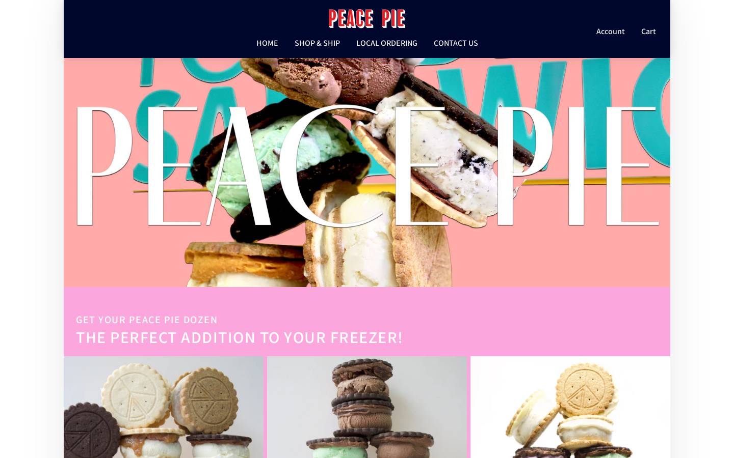 peacepieworld.com homepage screenshot