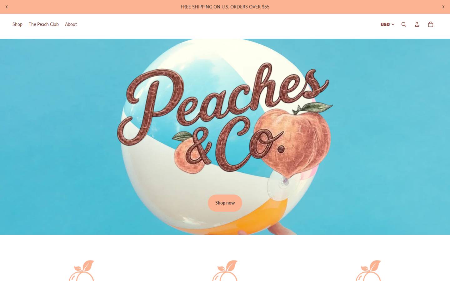 peachesgeneralstore.com homepage screenshot