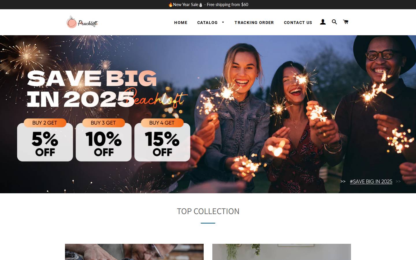 Peachloft homepage screenshot