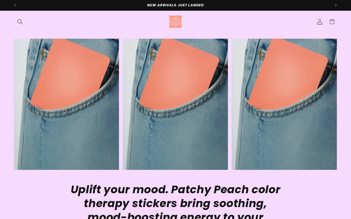peachypatches.com homepage screenshot
