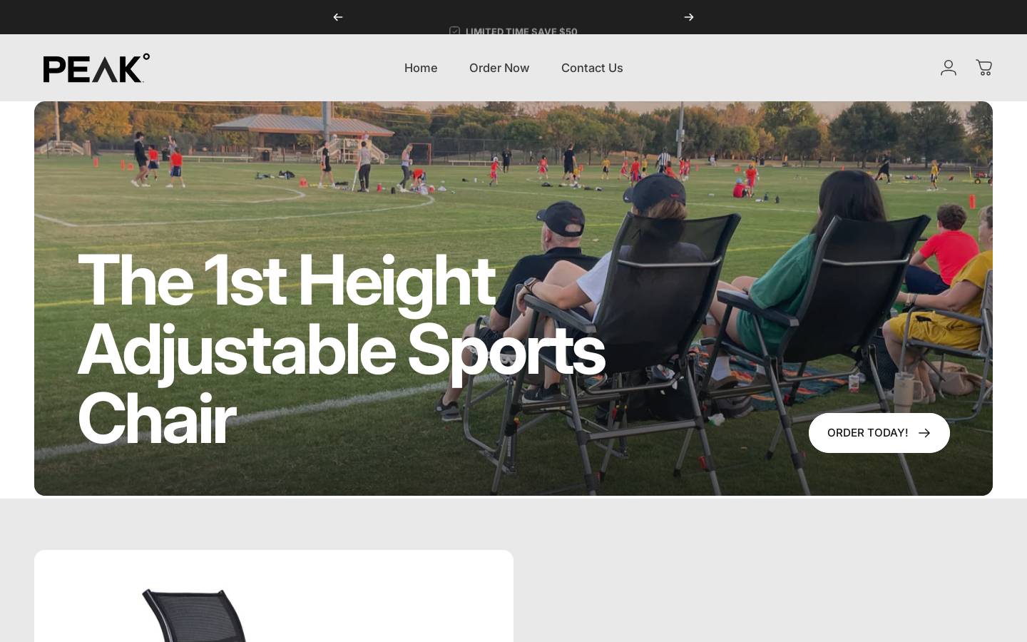 peakdegreesoutdoor.com homepage screenshot