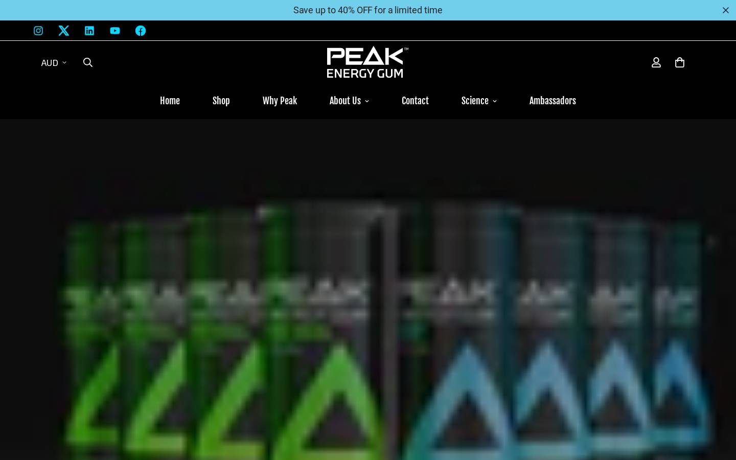 peakgum.com homepage screenshot
