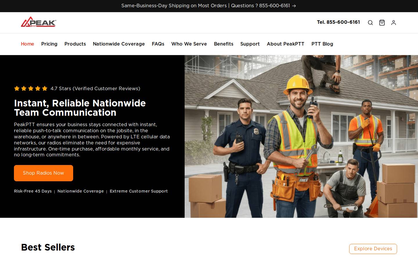 peakptt.com homepage screenshot