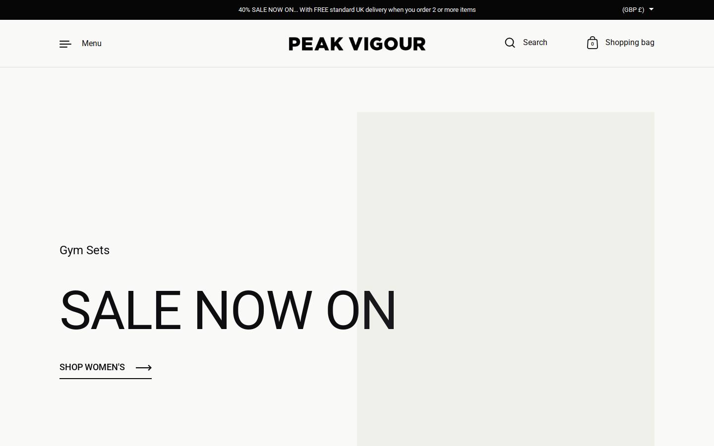 peakvigor.com homepage screenshot