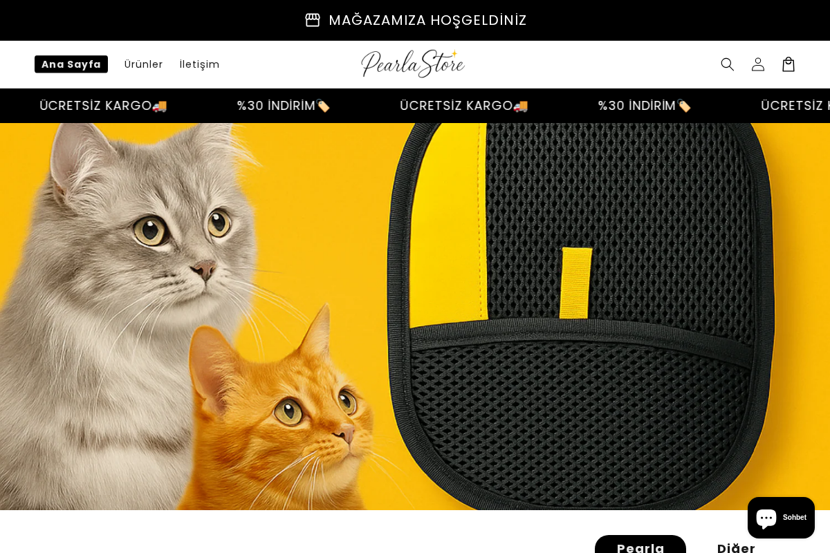 Pearla Store homepage screenshot